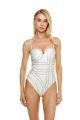 One-piece with print, bodysuit, "Madeira Pearl"