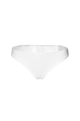 Low-rise bikini bottoms, White