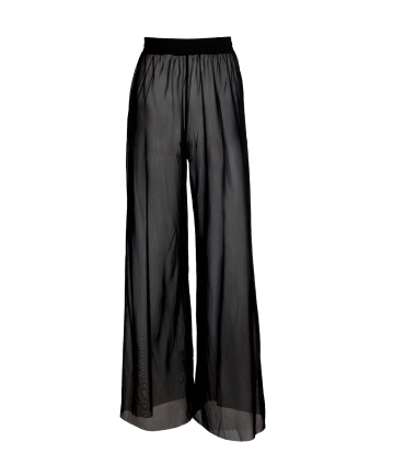 Trousers, mesh, black