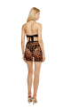 Mini skirt, mesh, Leopard