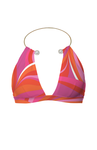 Chain necklace with pearls "La Linia Viva" top