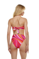 High leg bikini briefs with "La Linia Viva" print