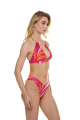 V bikini briefs with "La Linia Viva" print