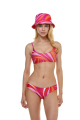 Bikini briefs with, "La Linia Viva" print