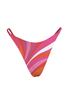 Printed swim trunks, thong, La Linia Viva