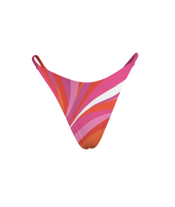 Printed swim trunks, thong, La Linia Viva