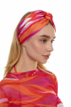 Headband with, Artificial Silk "La Linia Viva" print