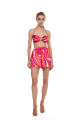 Women's shorts, Artificial Silk, "La Linia Vivan" print