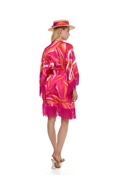 Tunic with "La Linia Viva" print 