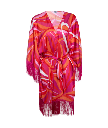 Tunic with "La Linia Viva" print 