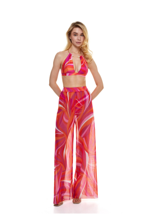 Pants, mesh, print La Linia Viva