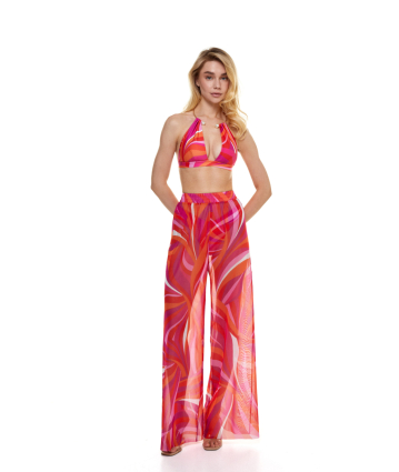 Pants, mesh, print La Linia Viva