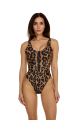 Printed One-Piece, Tank, Leopard