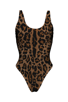 Printed One-Piece, Tank, Leopard