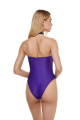 One-Piece Swimsuit, Halter, Violet Butterfly
