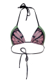 Triangle bikini top "Garden Butterfly" print 
