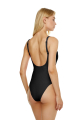 Solid one-piece tank with adjustable straps, black