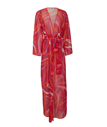 Mesh robe with "La Linia Viva"