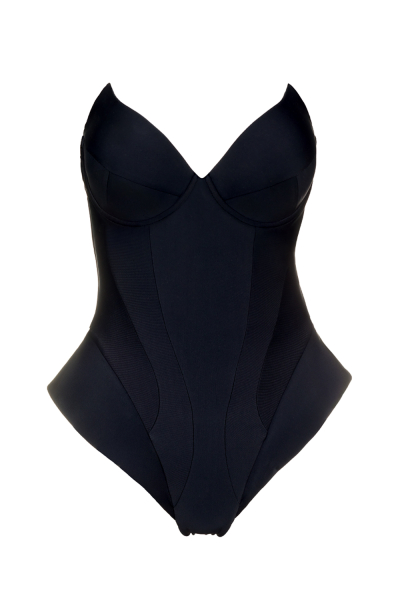 Solid One-Piece Swimsuit, Devil’s Muse
