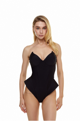 Solid One-Piece Swimsuit, Devil’s Muse
