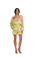 Shirt, Artificial Silk, "Flirt in Bloom" print