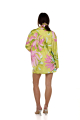 Shirt, Artificial Silk, "Flirt in Bloom" print