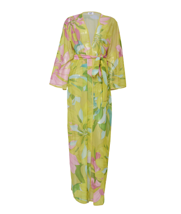 Mesh robe with "Flirt in Bloom"