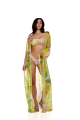 Mesh robe with "Flirt in Bloom"