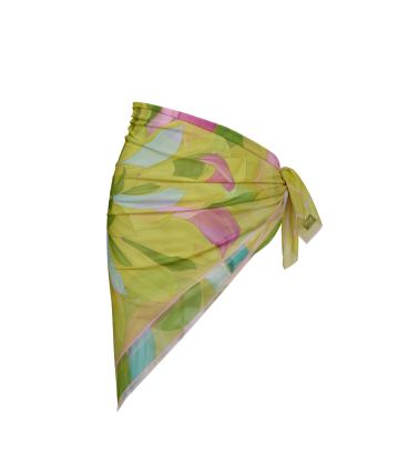 Headscarf, mesh, "Flirt in Bloom" print, 90х90