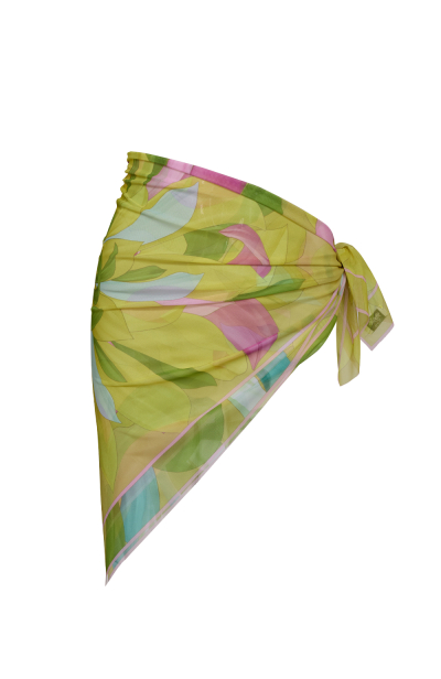 Headscarf, mesh, "Flirt in Bloom" print, 90х90