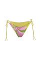 V bikini briefs with ties, "Flirt in Bloom" print