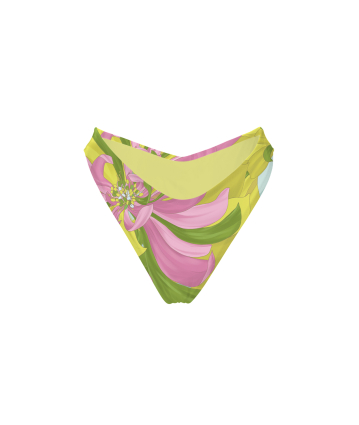 V bikini briefs with "Flirt in Bloom" print