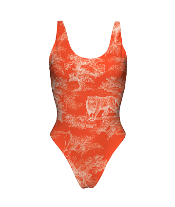 One-piece with print, tank top style, Savage Sunset