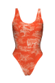 One-piece with print, tank top style, Savage Sunset