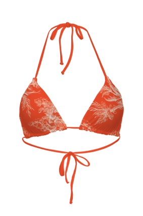 Triangle bikini top "Savage Sunset" print 