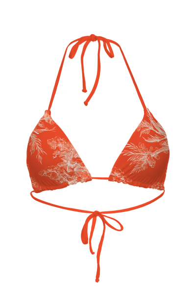 Triangle bikini top "Savage Sunset" print 