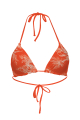 Triangle bikini top "Savage Sunset" print 