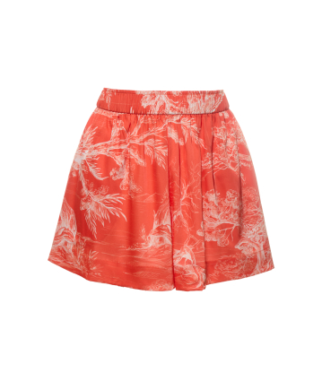 Women's shorts, Artificial Silk, "avage Sunset" print
