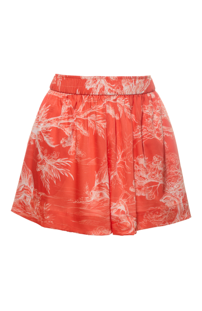 Women's shorts, Artificial Silk, "avage Sunset" print