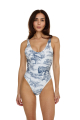 One-piece with print, tank top style, Savage Garden