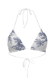 Triangle bikini top "Savage Garden" print 
