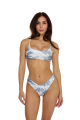 V bikini briefs with "Savage Garden" print