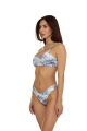 V bikini briefs with "Savage Garden" print
