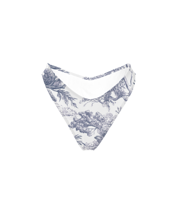 V bikini briefs with "Savage Garden" print