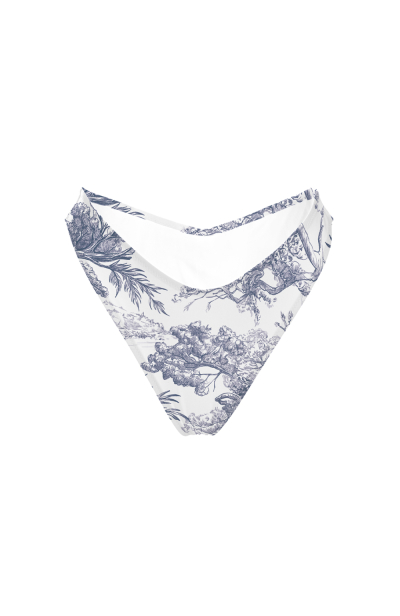 V bikini briefs with "Savage Garden" print