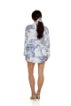 Shirt, Artificial Silk, "Savage Garden" print