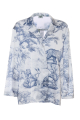 Shirt, Artificial Silk, "Savage Garden" print
