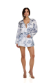 Women's shorts, Artificial Silk, "Savage Garden" print