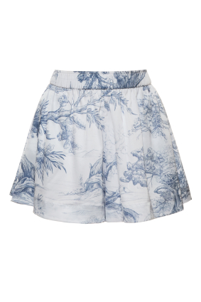 Women's shorts, Artificial Silk, "Savage Garden" print