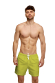 Men's swim shorts with "Flirt in Bloom" print